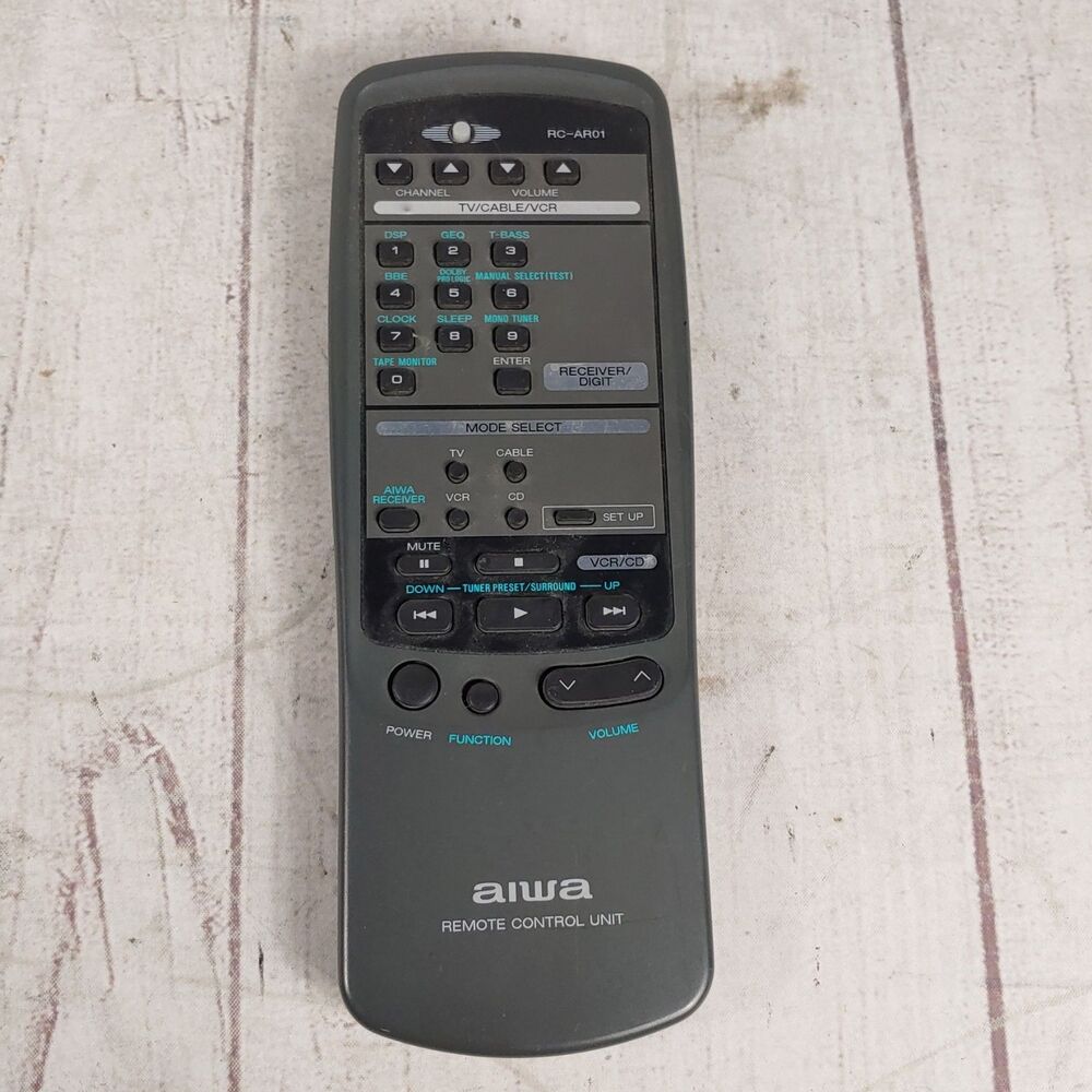 OEM Aiwa Remote Control RC-AR01 – Original Genuine - TESTED WORKING Free Ship